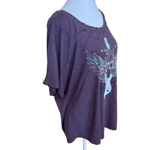 Next Level Apparel Women's XLarge Purple 38 Special Band T-Shirt - Picture 4 of 4